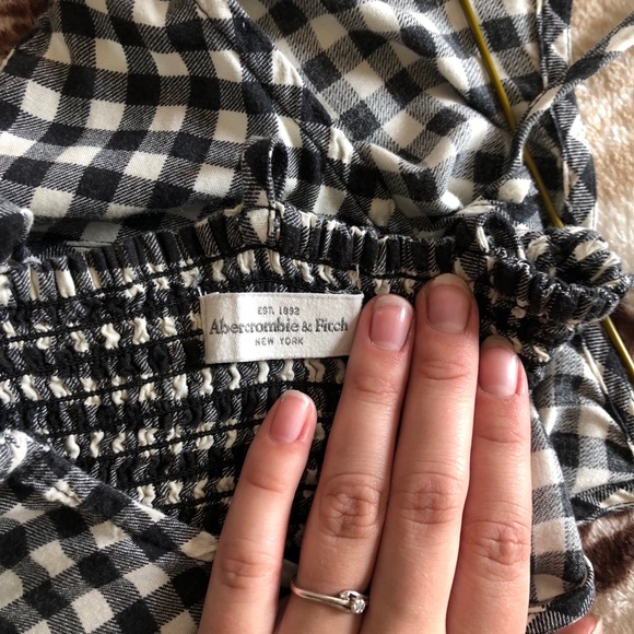 Abercrombie and Fitch Plaid Checkered Dress Medium - Picture 7 of 7